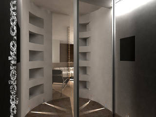 “Loft К-22”, (DZ)M Интеллектуальный Дизайн (DZ)M Интеллектуальный Дизайн Couloir, entrée, escaliers minimalistes