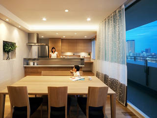 House on Yamamoto St., 株式会社seki.design 株式会社seki.design Scandinavian style dining room