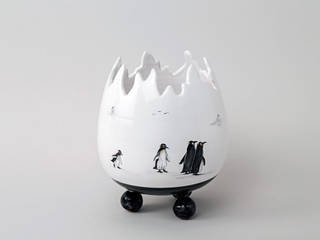 Un vase « œuf » pour fêter Pâques en beauté, Atelier Soleil Atelier Soleil Eclectic style dining room