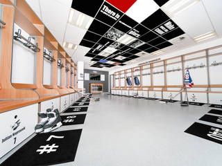 Eishockey Kabine Jungadler Mannheim - Mannheim - Deutschland, fifty fifty design fifty fifty design Commercial spaces