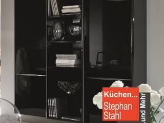 Schwarze Küche , Küchen und Mehr Stephan Stahl GmbH Küchen und Mehr Stephan Stahl GmbH Cocinas de estilo moderno