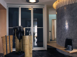 Квартира 2002 в Петербурге, Format A5 Fontanka Format A5 Fontanka 現代風玄關、走廊與階梯