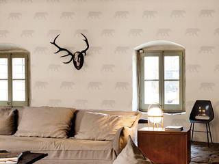 New Ceylan Wallpaper ref 4400052, Paper Moon Paper Moon ラスティックスタイルな 壁&床
