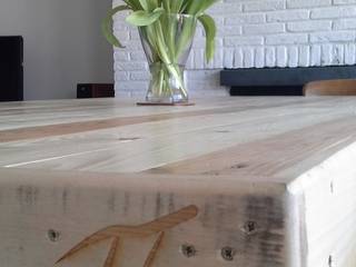 Stół z naturalnego drewna, Palletideas Palletideas Кухня