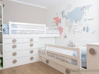 Habitación infantil Nacho y Carlos, Ideas Interiorismo Exclusivo, SLU Ideas Interiorismo Exclusivo, SLU Mediterranean style nursery/kids room