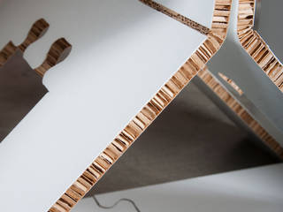 AXIOMA , CARDBOARD FURNITURE AND PROJECTS CARDBOARD FURNITURE AND PROJECTS 北欧デザインの ダイニング