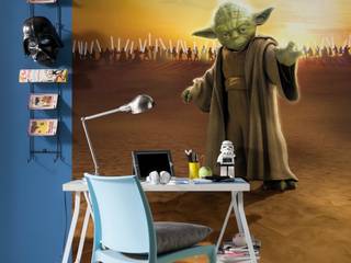 Star Wars Photomural 'Master Yoda' ref 4-442, Paper Moon Paper Moon Tường & sàn phong cách hiện đại