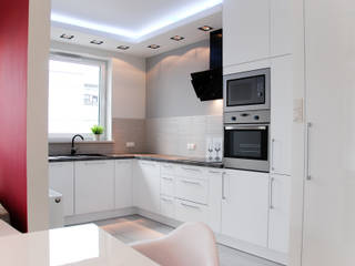 APARTAMENT NA SASKIEJ KĘPIE, YNOX Architektura Wnętrz YNOX Architektura Wnętrz Nowoczesna kuchnia
