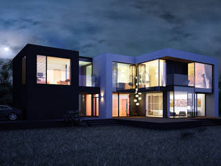 ДОМ ПОД ПАВЛОВСКОМ, ALEXANDER ZHIDKOV ARCHITECT ALEXANDER ZHIDKOV ARCHITECT Minimalistische Häuser