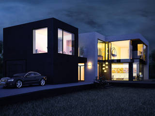 ДОМ ПОД ПАВЛОВСКОМ, ALEXANDER ZHIDKOV ARCHITECT ALEXANDER ZHIDKOV ARCHITECT Minimalistische Häuser