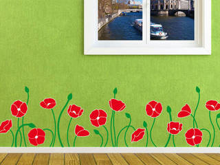 Motifs floraux , wall-art.fr wall-art.fr Mediterrane Wände & Böden Wanddekorationen