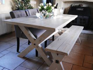 X frame bespoke Tables to order, Dove and Grey Dove and Grey مطبخ