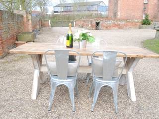 X Frame Bespoke Dining Tables to order, Dove and Grey Dove and Grey مطبخ