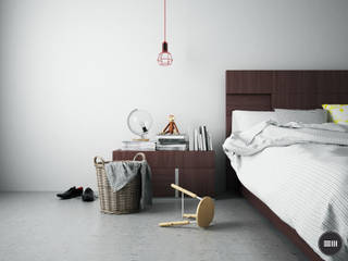 Like a monkey., 3M LAB 3M LAB Camera da letto in stile industriale