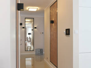 apartament w centrum miasta, Studio Modelowania Przestrzeni Studio Modelowania Przestrzeni Modern corridor, hallway & stairs