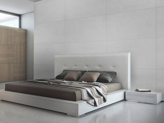 Architectural concrete slabs in light color - grey white, Luxum Luxum Livings modernos: Ideas, imágenes y decoración