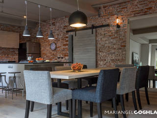 Encinos, MARIANGEL COGHLAN MARIANGEL COGHLAN Industrial style dining room