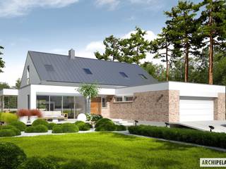 Projekt domu Magnus G2 ENERGO PLUS , Pracownia Projektowa ARCHIPELAG Pracownia Projektowa ARCHIPELAG Modern houses