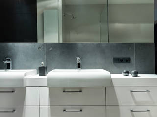 Beton w łazience, Contractors Contractors Modern style bathrooms