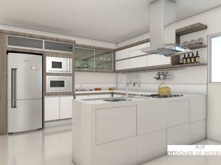 Cozinha Luxuosa , A|R DESIGNER DE INTERIORES A|R DESIGNER DE INTERIORES Moderne keukens