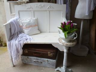 Vintage Bank Shabby Chic , Kunstwerkstatt Kunstwerkstatt Jardines rurales