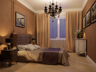 Bedroom, 3d artist, 3d visualizer 3d artist, 3d visualizer Classic style bedroom