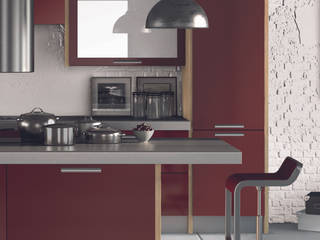 DM Design Burgundy Door Range homify Cozinhas modernas