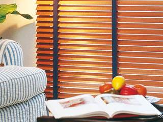 Cortinas horizontales de madera, Dino Conte Dino Conte Livings modernos: Ideas, imágenes y decoración