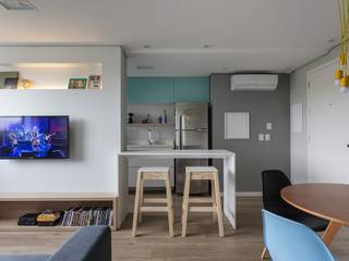 Apartamento CB, Moove Arquitetos Moove Arquitetos غرفة المعيشة