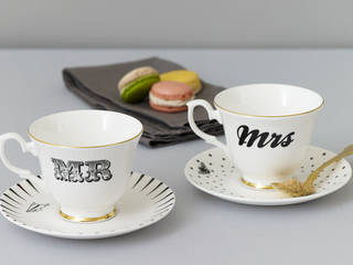 Mr & Mrs Teacups, Yvonne Ellen Yvonne Ellen オリジナルデザインの ダイニング
