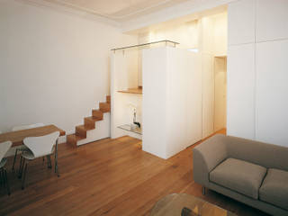 Little Venice Apartment, Jonathan Clark Architects Jonathan Clark Architects Minimalistyczny salon
