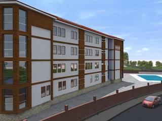 16 Derslikli Ortaöğretim Binası, Portakal mimarlik Portakal mimarlik Modern Evler