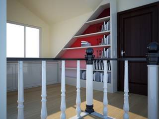 Konut İç Mimari Dekorasyon Projesi, Portakal mimarlik Portakal mimarlik Modern Çalışma Odası