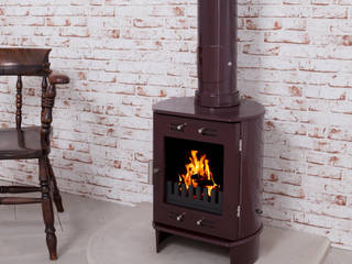 Dante Carron Enameled Stove 5kw , UKAA | UK Architectural Antiques UKAA | UK Architectural Antiques Ruang Keluarga Modern