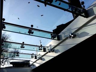 Glass Extension, MDM GLASS LTD MDM GLASS LTD Modern balcony, veranda & terrace