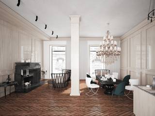 Penthouse in St. Petersburg., APRIL DESIGN APRIL DESIGN 인더스트리얼 거실