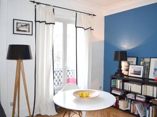 Un appartement Haussmannien transformé à Paris, FLEURY ARCHITECTE FLEURY ARCHITECTE Sala da pranzo moderna