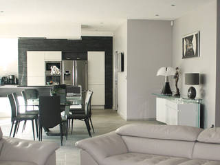 Maison C² - Aménagement intérieur, Interlude Architecture Interlude Architecture Salon minimaliste