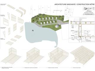 Concours Hêtre des Vosges, Atelier d'Architecture Sylvain Giacomazzi Atelier d'Architecture Sylvain Giacomazzi منازل