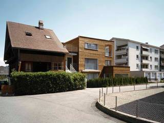 Neubau | Zweifamilienhaus Chrüzmattliring | Küssnacht am Rigi, hwp ARCHITEKTEN AG hwp ARCHITEKTEN AG Casas de estilo ecléctico