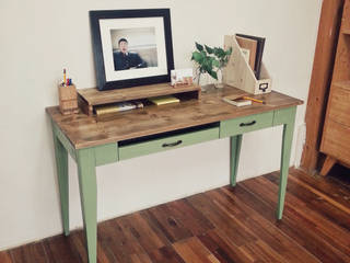 Olive green desk, Design-namu Design-namu Country style study/office
