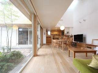 朝霞の家, 新井アトリエ一級建築士事務所 新井アトリエ一級建築士事務所 Moderne Wohnzimmer