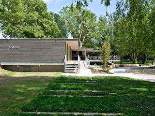 Strandbad Überlingen/Bodensee, m67 architekten m67 architekten مساحات تجارية