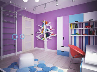 Квартира для души, Polovets design studio Polovets design studio Minimalist nursery/kids room
