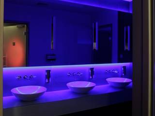 Hotel Radisson BLU toalety publiczne, projekt, nadzór, wykonawstwo pod klucz, Anna Buczny PROJEKTOWANIE WNĘTRZ Anna Buczny PROJEKTOWANIE WNĘTRZ Espacios comerciales