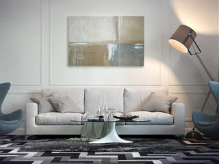 Однушка на 78 м. кв., OnePlace studio interior design OnePlace studio interior design Livings de estilo ecléctico