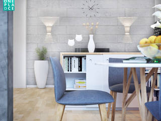 3-к квартира "Немецкая деревня", OnePlace studio interior design OnePlace studio interior design Livings de estilo minimalista