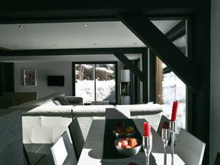 Chalet Piolet, Chevallier Architectes Chevallier Architectes Moderne Esszimmer