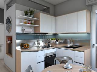 Appartamento 30mq Quartu S.Elena (Ca), Studio 7sei Studio 7sei Modern style kitchen