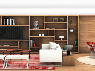 Apartamento Lumiar_Reabilitação Arquitectura + Design Interiores, Tiago Patricio Rodrigues, Arquitectura e Interiores Tiago Patricio Rodrigues, Arquitectura e Interiores Modern living room